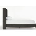 thumbnail image 6 of Queen Size Tall Headboard Upholstered Bed, Elegant Simplicity Platform Bed Frame with 54" High Headboard, No Box Spring Needed, Easy Assembly, Dark Gray, 6 of 9