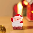 thumbnail image 6 of Christmas Decoration Mini Resin Santa Claus Miniatures Figures Tiny Decor Gifts for Snow Globe Xmas Home Party Cake Toppers Decor (A), 6 of 6