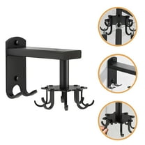 FOMIYES  Hanging Utensil Holder Storage Hangers Swivel Hook Space-saving Black Rotating