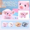 thumbnail image 2 of Plush Pig Toy, Gray Stuffed Animal Electronic Pet Interactive Play Toy For Kids 1 Piece, 2 of 6