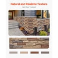 thumbnail image 4 of Faux Stacked Stone Panel 45.6x12.8 Inch,PU Stone Wall Siding for Indoor Outdoor,Brick Red, 4 of 5