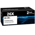 thumbnail image 1 of Cartucho de tóner W.L.M 26X CF226X negro, paquete de 2 unidades para impresoras HP, 1 of 8