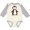 Natural and Heather, variant on Inktastic Cute Penguin, Penguin With Red Bow Tie Boys or Girls Long Sleeve Baby Bodysuit