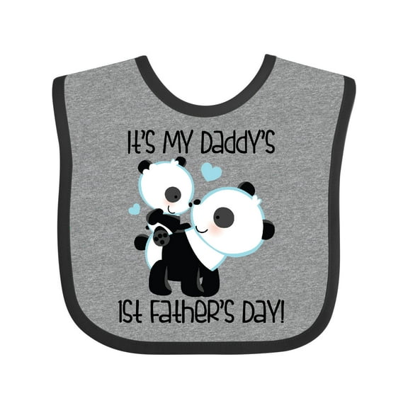 Inktastic My Daddy's 1st Fathers Day Boys Baby Bib