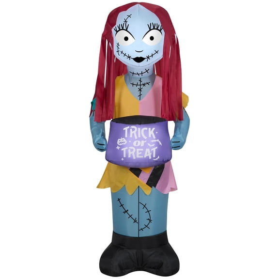 42 Airblown Blowup Inflatable Nightmare Before Christmas Sally with Treat Sack Halloween Outdoor Yard Decoration