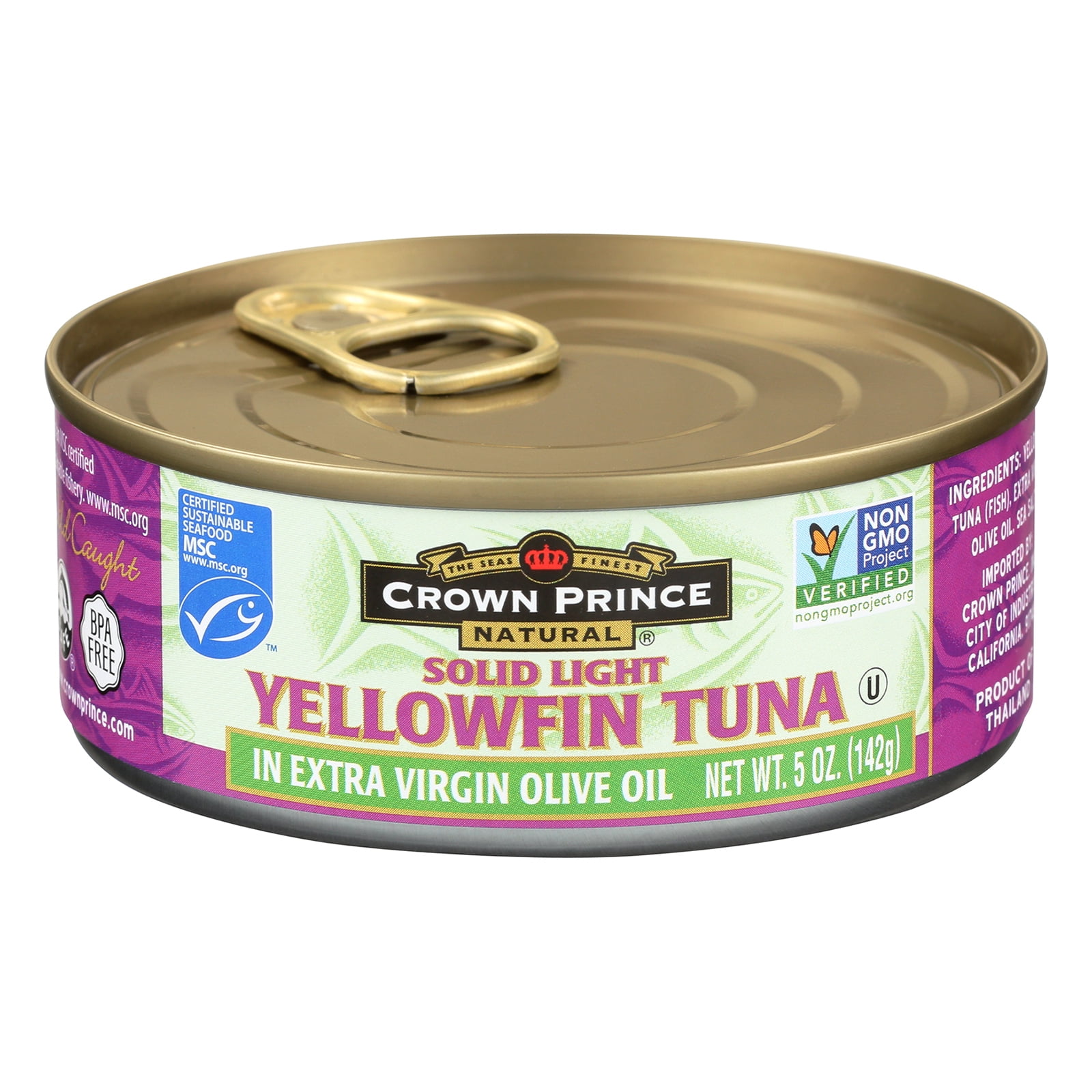 Crown Prince Natural Yellowfin Tuna In Extra Virgin Olive Oil Solid