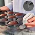 thumbnail image 3 of Molde para muffins y mini molde para magdalenas de acero al carbono, molde para muffins, 12 tamaños de mini tazas de molde para muffins: moldes para muffins antiadherentes y seguros para hornear, 3 of 5