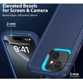 thumbnail image 6 of iPhone 14 Plus / iPhone 15 Plus Case Cover Dual Layer Rugged / Heavy Duty / Shockproof 6.7" Navy, 6 of 7