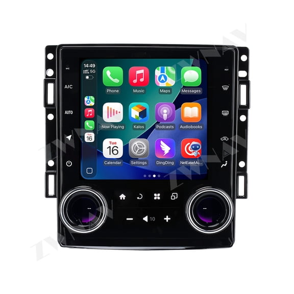 ZWNAV 10.4 Inch Multimedia Player For Corvette C6 2005-2013 Car Radio CarPlay Vertical Screen Android 13 GPS Navigation Head Unit Auto