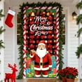 thumbnail image 5 of ToyKingdee Christmas Door Cover - Santa Claus Holiday Banner for Party Decoration, 5 of 6