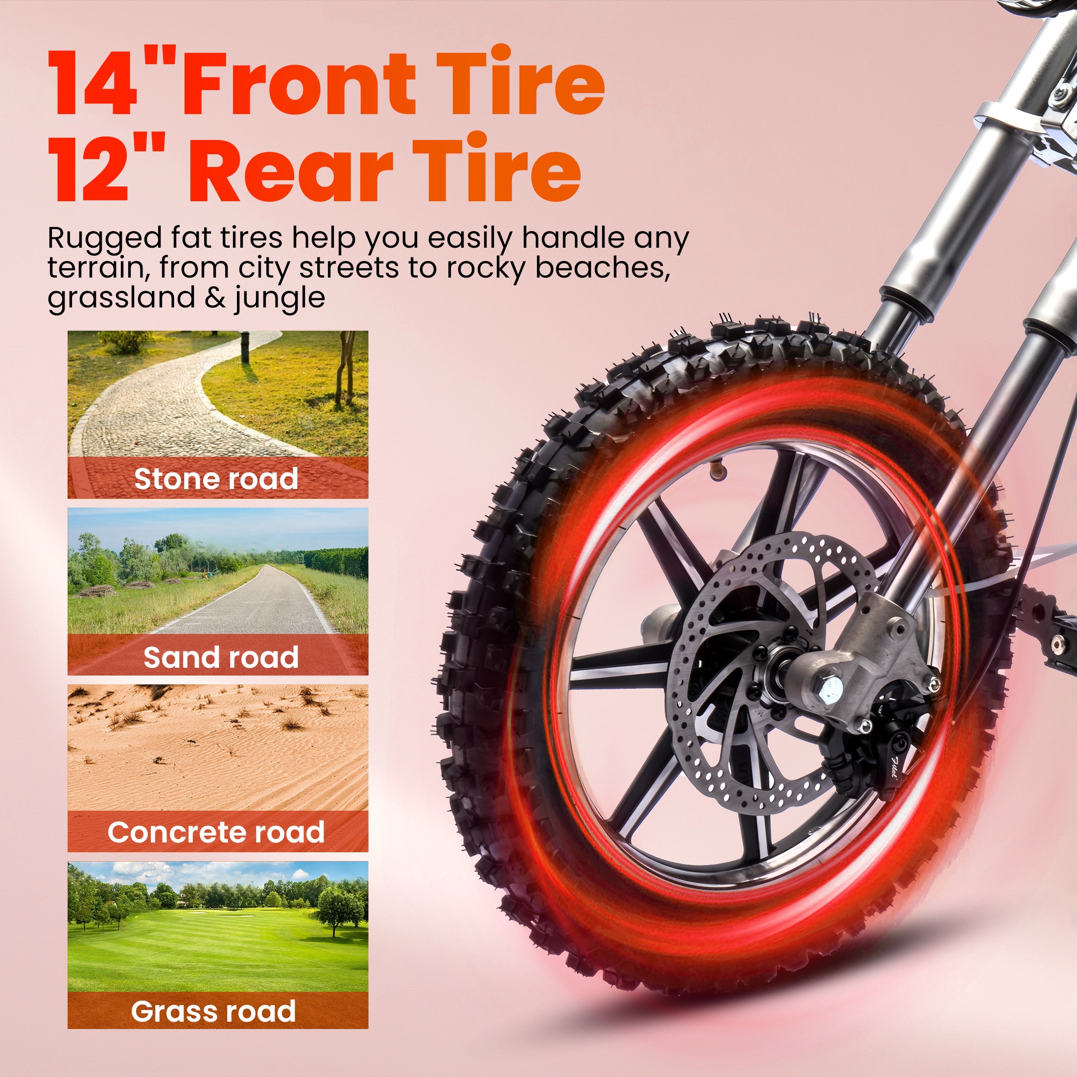 36V Power Ride on Motorcycle for Teen, Kids Electric Motorcycle with Front Wheel suspension, LED Light, Top Speed 13.6 Mph, Electric Dirt Bike for Boys Girls, Red