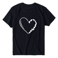 thumbnail image 3 of Cozyfort T-Shirts Womens Graphic Heart or Butterfly Print Women's T-Shirt Short Sleeve Crewneck for Summer Summer Shirts for Women Graphic, 3 of 5