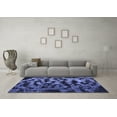 thumbnail image 3 of Ahgly Company Indoor Square Persian Blue Bohemian Area Rugs, 6' Square, 3 of 4