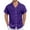 Purple, variant on Men's Casual Linen Shirt Relaxed Fit Cuban Collar Button Down Summer Comfortable Breathable Daily Wear Outfits Lightweight Men's Loose Fit Casual Fashion Shirt