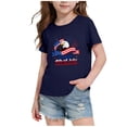 thumbnail image 2 of ZVNAΖH Unisex Kids' Independence Day Print T-Shirt, Boys & Girls Casual Short Sleeve Crew Neck Patriotic Top for 2-14 Years, 4th of July Streetwear, 2 of 6