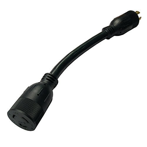 Parkworld 885279 Generator Adapter Cord 20 AMP 4-Prong Locking L14-20 Plug to 3-Prong Locking L5-20 Receptacle
