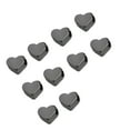 thumbnail image 4 of Jumpingount 10X de cuentas de corazón espaciador DIY Prop multicolor de moda dulce regalo sorpresa joyería de moda fabricación de Negro 10piezas, 4 of 6