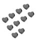 thumbnail image 2 of Qarigey 10X con cuentas de corazón espaciador DIY Prop cobre mano de obra fina superficie lisa multicolor sin rebabas dulce regalo Ropa, zapatos y accesorios Miscelánea Negro, 2 of 6