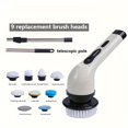 thumbnail image 4 of 1pc, Electric Rotary Scrubber, Rechargeable Cleaning Brush, Bathroom/Shower, 4 of 5