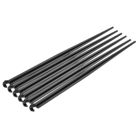 Uxcell PP Plastic 200mm Irrigation Drip Support Stakes Black for 1/4" Tube 50 Pack
