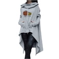 thumbnail image 1 of Hauts à Capuche pour Femmes Automne Citrouille Graphique Chandails en Molleton à Capuche Pulls Manches Longues avec Poche, 1 of 5