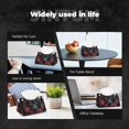 thumbnail image 7 of Fuzoiu Rose Full Moon Black Wolf Print Tissue Box Cover, PU Leather Tissue Holder,Decorative Facial Paper Organizer for Bathroom Living Room Bedroom Countertop Office Desk Car Home, 7 of 7