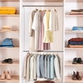 thumbnail image 4 of STO STO 1 Pack Closet Hanging Rod, Length and Height Adjustable Closet Rod, Space-saving Closet Extender Hanging Bar for Hanging Clothes, Chrome, 4 of 4