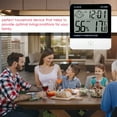 thumbnail image 3 of Amdohai Digital Thermo-Hygrometer Thermometer Hygrometer Indoor Room Temperature Humidity Gauge Meter Alarm Clock LCD Display, 3 of 8