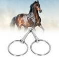 thumbnail image 4 of Loose Ring Snaffle Bit, Exquisite Workmanship Horse Mouth Bit Stainless Steel Convenient  For Farm, 4 of 8