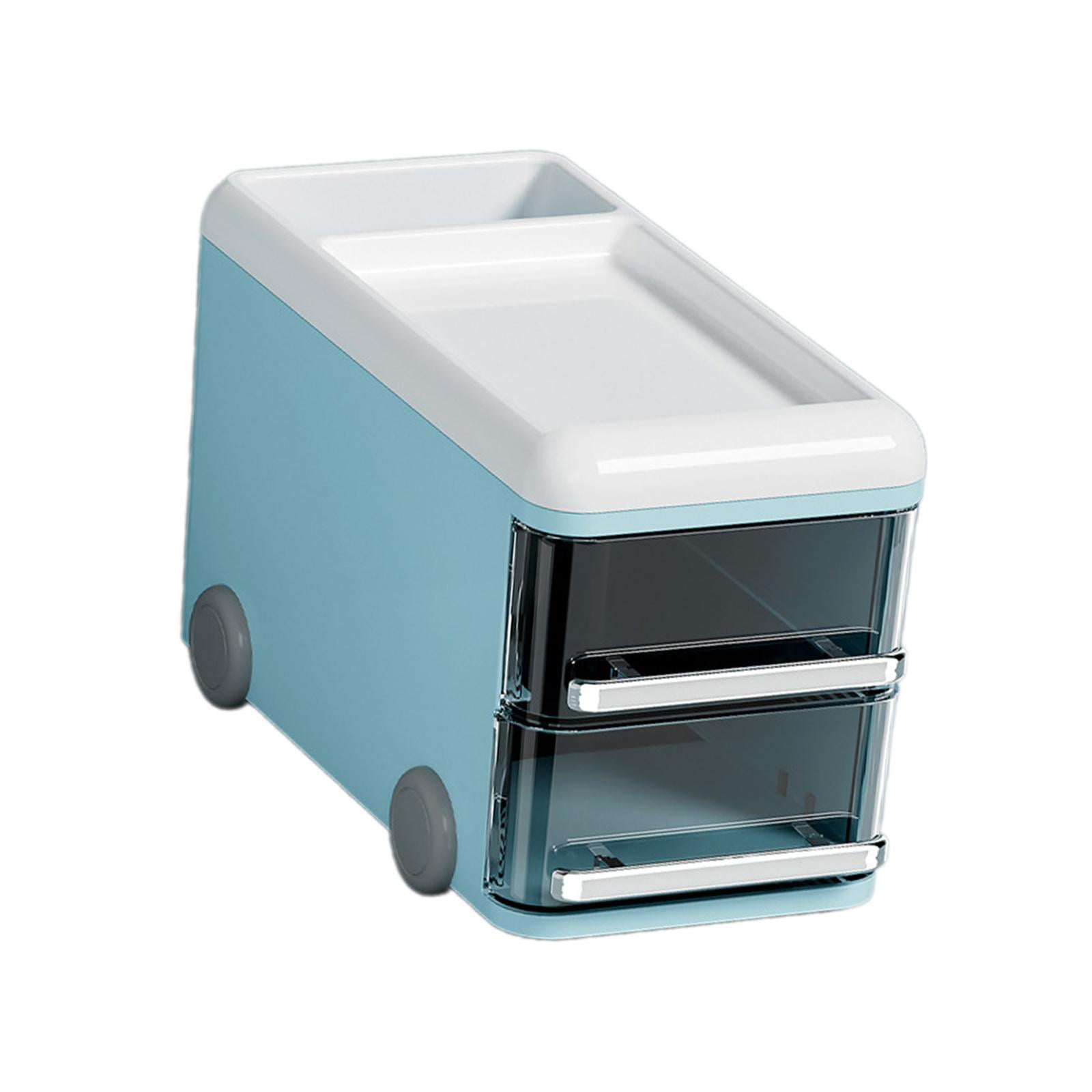 TISHITA Desk Organizers Table Display Stand Car Shaped Office Tabletop Organization Versatile Accessories Storage Rack for Countertop Blue