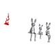 thumbnail image 5 of Escultura abstracta de fuego, adorno de cerámica, figura de conejo sentado, estatua en miniatura, ideal para oficina, sala de estar, dormitorio, estan, 5 of 8