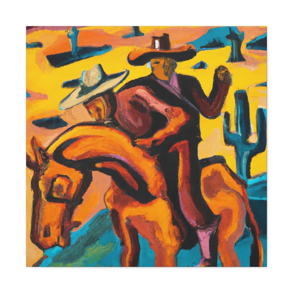 Saddle in Expressionism - Canvas
