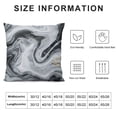 thumbnail image 6 of Acheng Marble Texture Throw Pillow Case Cover Set of 2 Design Fluid Art Modern Abstract Line Sofa Cushion Cover Luxury Soft (Grey White Marble) White, 6 of 6