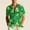 #Green, variant on DPTALR Men's St. Patrick's Day Printed Summer Beach Casual Short Sleeve Button Down Hawaiian Shirt,Green, XL