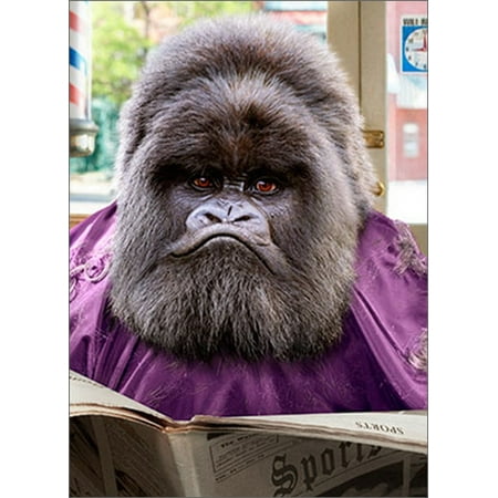 Avanti Press Ape Gets Haircut Funny / Humorous Father's Day (Best Business Card Creator App)