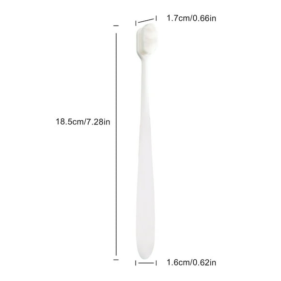 potrochi Toothbrush for Sensitive Gums, Extra Soft Toothbrush, Micro Fur Manual Toothbrush with 10000 Soft Floss Bristle for Pregnant Women, Elderly, Braces and Gum Recessions, Protect Fragile Gums