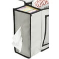 thumbnail image 4 of Florida Brands FB-FB2175 3 Pocket Bedside Caddy with Tissue Box Holder in Grey, 4 of 4
