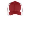 thumbnail image 2 of Sport-Tek Dry Zone Nylon Colorblock Cap-One Size (True Red/White), 2 of 3