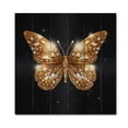 thumbnail image 3 of Designart "Golden Winged Elegance III" Animals Print on Natural Pine Wood, 3 of 5