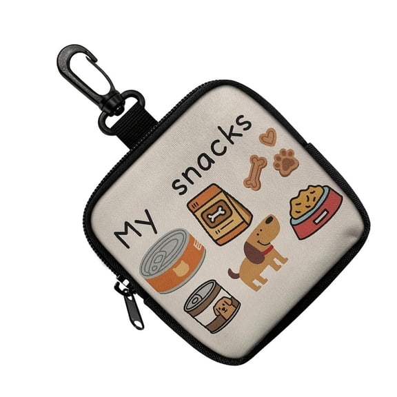 YIGSECU Small Dog Treat Pouch,Dog Treat Bag for Walking Training Pet Food Storage Container Pet Feed Snacks Reward Pockets Gift