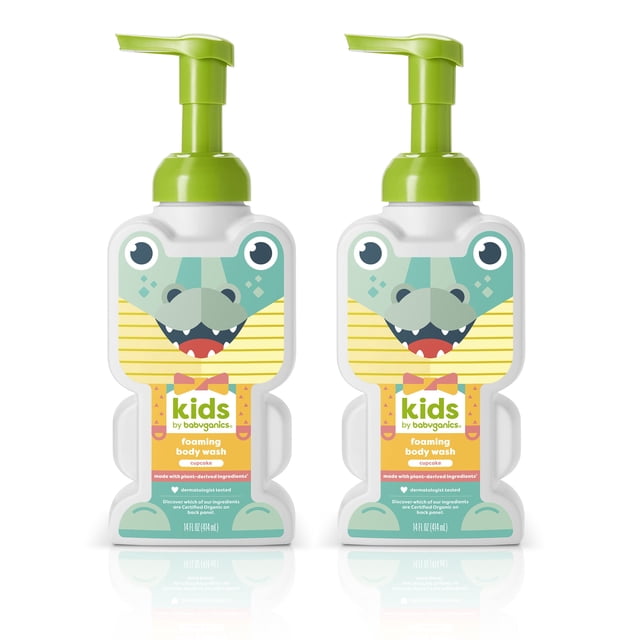 Gel de baño Babyganics Kids Cupcake 414 ml (paquete de 2)