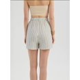thumbnail image 5 of Striped High Waist Elastic Waist Shorts, 5 of 6