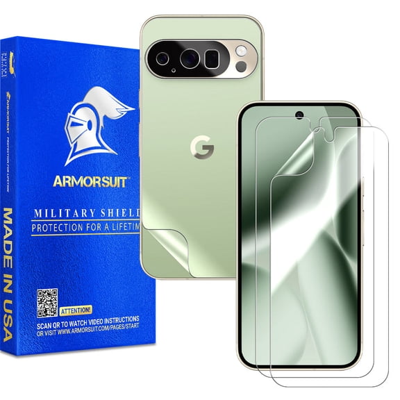 ArmorSuit 2 2 Pack Full Body Skin Screen Protector for Google Pixel 10 Pro HD Clear MilitaryShield Film - Made in USA