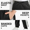 thumbnail image 5 of Resinta 4 Pack Boys' Fleece Sweatpants Kids Athletic Jogger Pants with Pockets Drawstring, 5 of 7