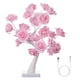 thumbnail image 2 of Luz decorativa alimentada por batería NikouMX lámpara de árbol de bonsái rosa, 2 of 8