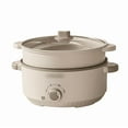 thumbnail image 3 of 3L Electric Hot Pot Cooking with Steamer, Mini Non-Stick Frying Pan, Multi-Functional Cooker for Dorm & Home Use, Stir-fried Stewed Cookware for Rice, Egg, Noodle, Oatmeal, Soup, Boil, 3 of 10