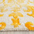 thumbnail image 4 of Safavieh Dip Dye Collection DDY689A Handmade Geometric Watercolor Ivory and Gold Wool Area Rug (5' x 8'), 4 of 10