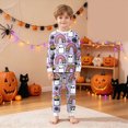 thumbnail image 2 of KPOPLK Girls Pajamas Skeleton Ghost Print Outfit 2 Piece Long Sleeve Top and Pant Outfit Set Cotton Sleepwear Halloween Jammies 2t 3t 4t 5t 6t 7t 8t Size 8-9 Years, 2 of 9