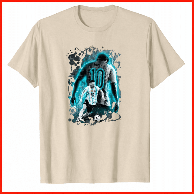 T-shirt Graphique Lionel Messi Édition Limitée Argentine Soccer, pour Unisexe jusqu'à 3TG
