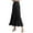 A-Black193, variant on XIAONU Women's Crochet-Knit Maxi Skirt Elastic-Waist Scalloped Skirt Elegant Airy Summer Party Wear